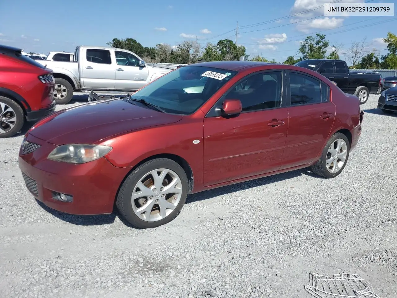2009 Mazda 3 I VIN: JM1BK32F291209799 Lot: 56855335
