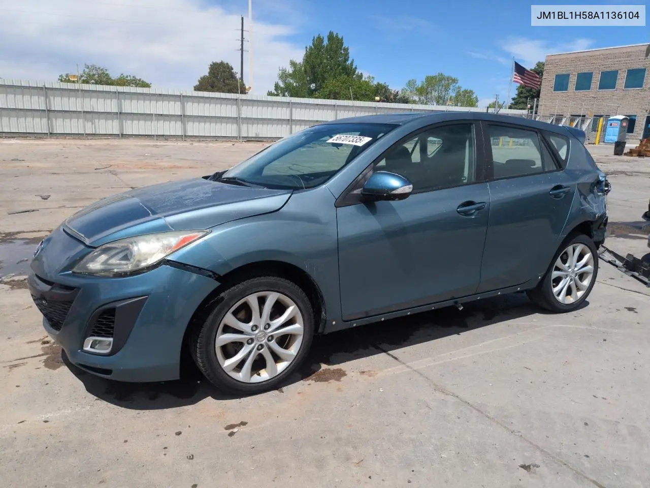 2010 Mazda 3 S VIN: JM1BL1H58A1136104 Lot: 56707335