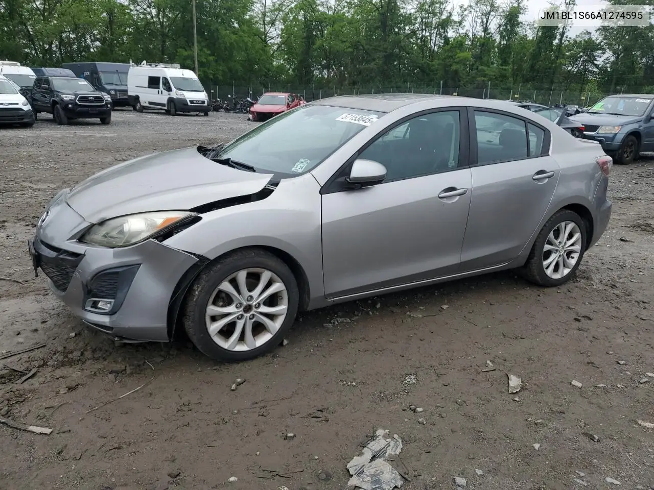 2010 Mazda 3 S VIN: JM1BL1S66A1274595 Lot: 57153845