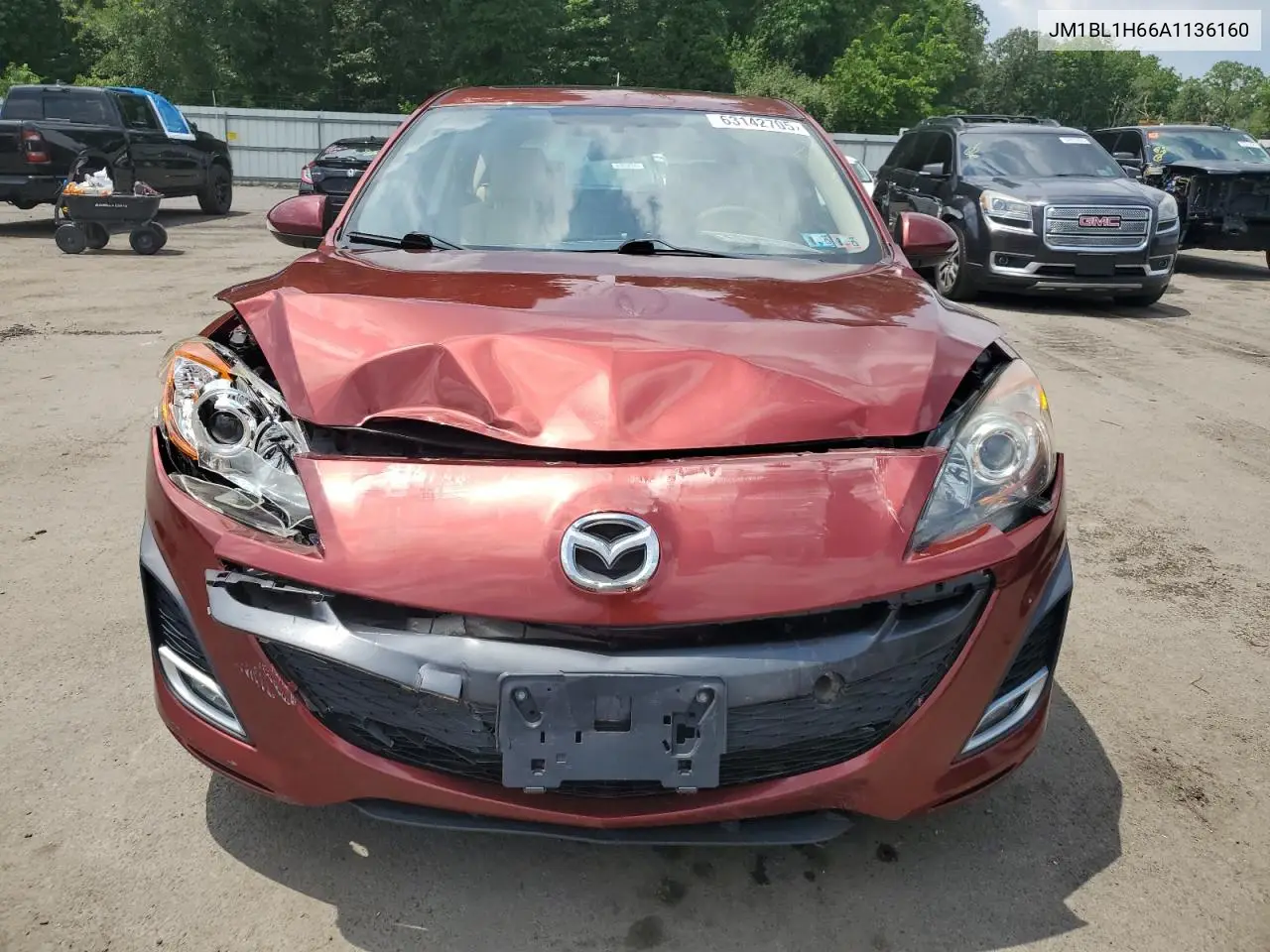 2010 Mazda 3 S VIN: JM1BL1H66A1136160 Lot: 63142705