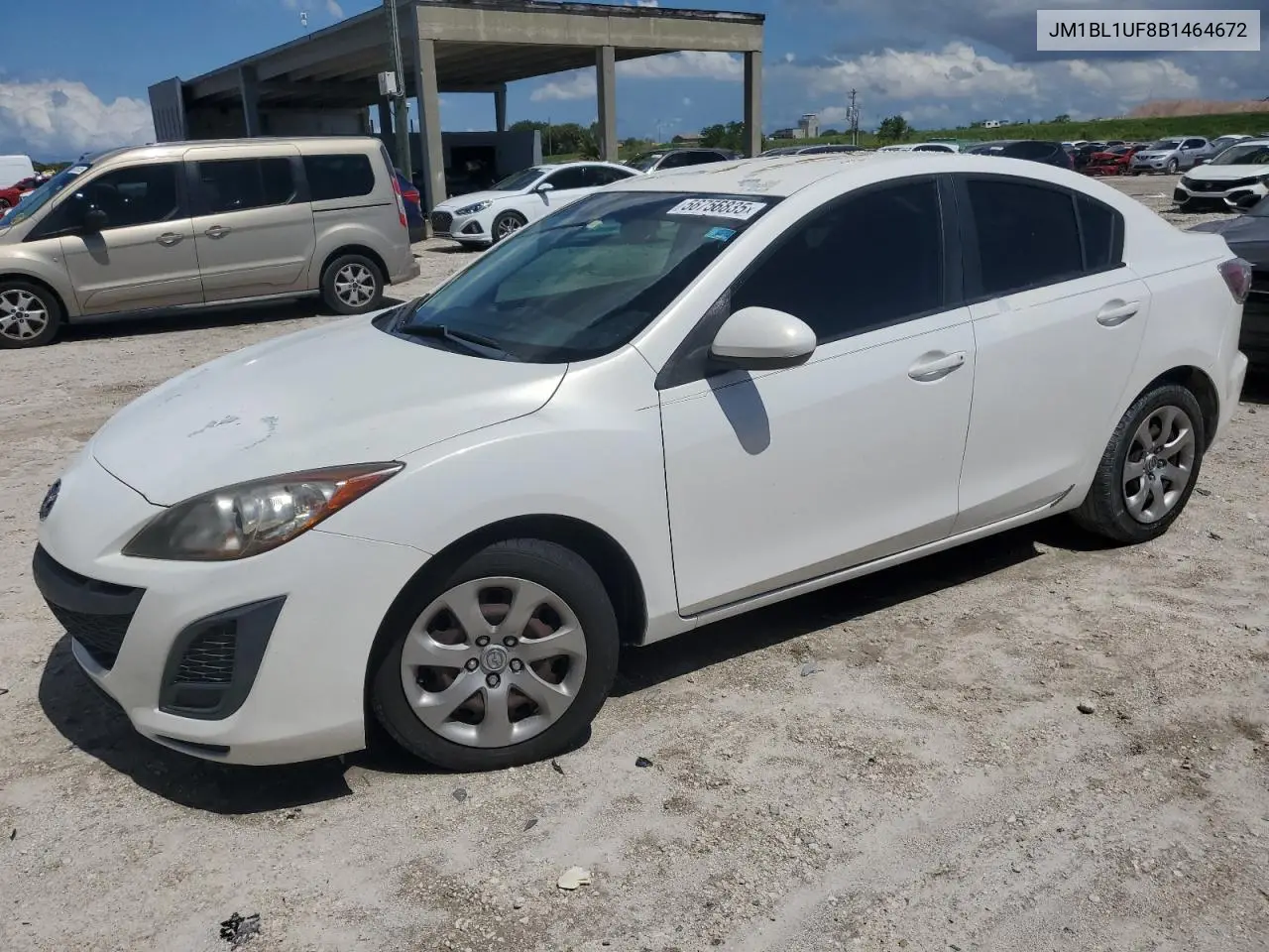 2011 Mazda 3 I VIN: JM1BL1UF8B1464672 Lot: 56756835