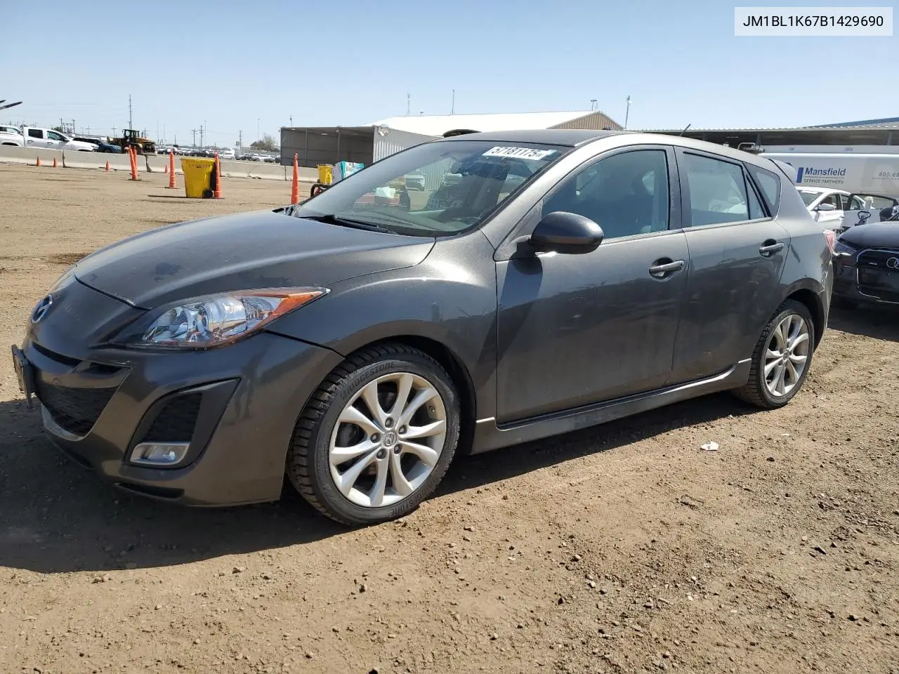 2011 Mazda 3 S VIN: JM1BL1K67B1429690 Lot: 57181175
