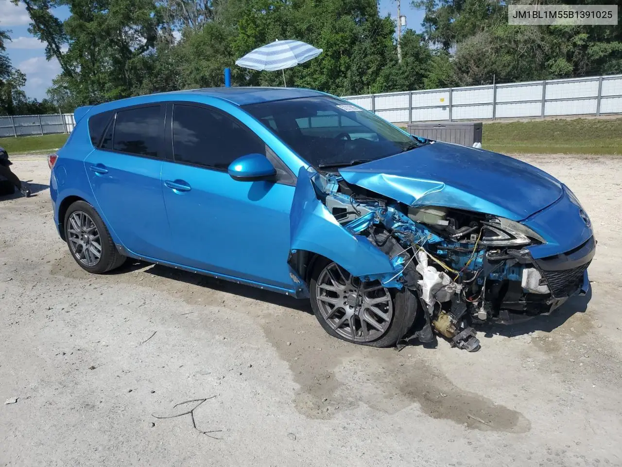 2011 Mazda 3 S VIN: JM1BL1M55B1391025 Lot: 57211885