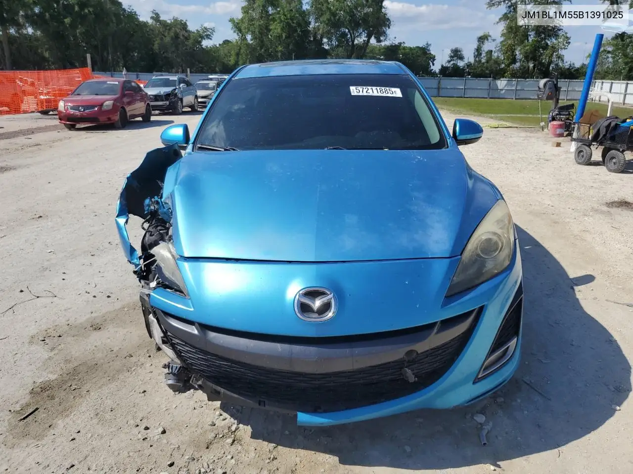 2011 Mazda 3 S VIN: JM1BL1M55B1391025 Lot: 57211885