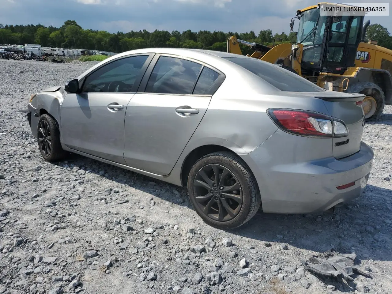 2011 Mazda 3 S VIN: JM1BL1U5XB1416355 Lot: 62360595