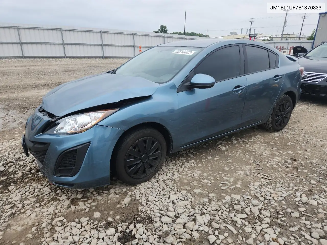 2011 Mazda 3 I VIN: JM1BL1UF7B1370833 Lot: 62610885