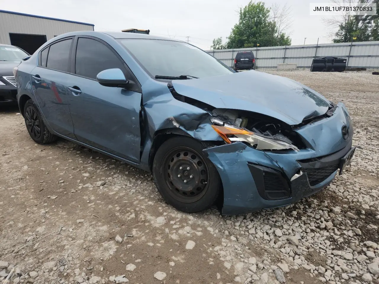 2011 Mazda 3 I VIN: JM1BL1UF7B1370833 Lot: 62610885