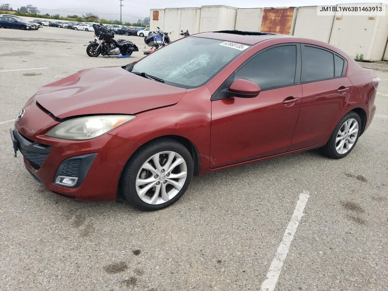 2011 Mazda 3 S VIN: JM1BL1W63B1463913 Lot: 62868135