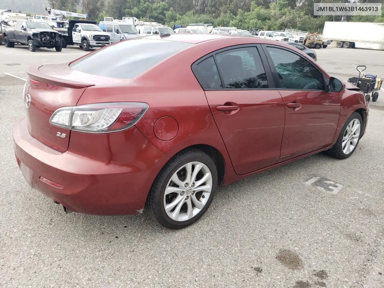 2011 Mazda 3 S VIN: JM1BL1W63B1463913 Lot: 62868135