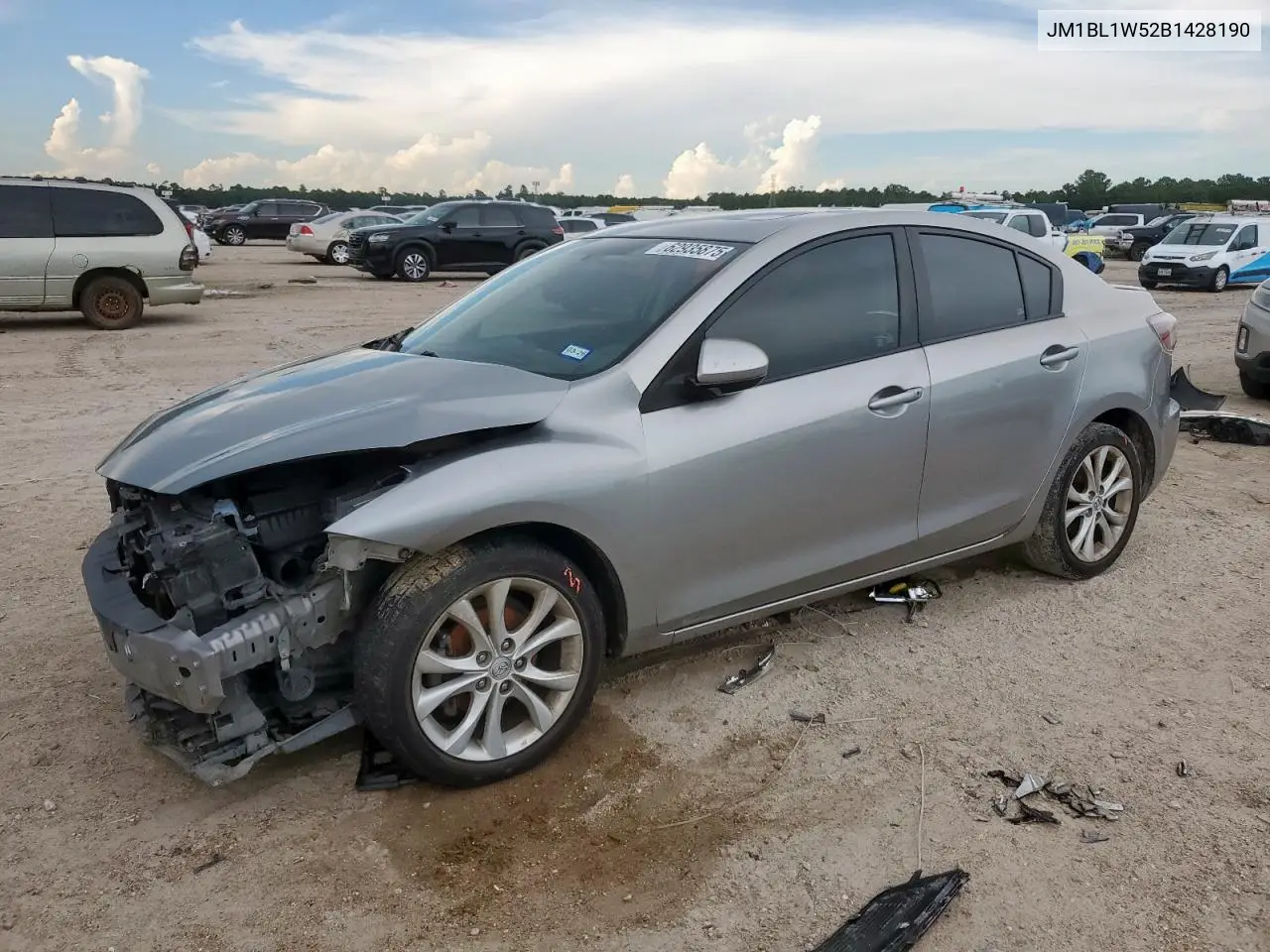 2011 Mazda 3 S VIN: JM1BL1W52B1428190 Lot: 62935875
