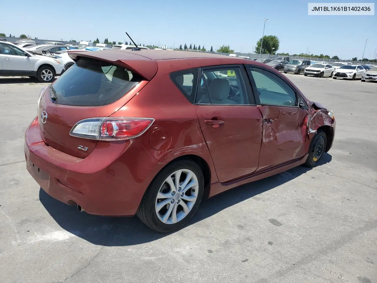2011 Mazda 3 S VIN: JM1BL1K61B1402436 Lot: 62965705