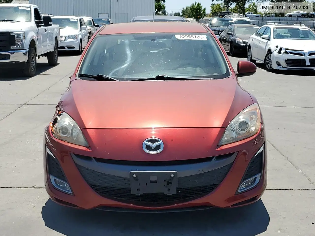 2011 Mazda 3 S VIN: JM1BL1K61B1402436 Lot: 62965705
