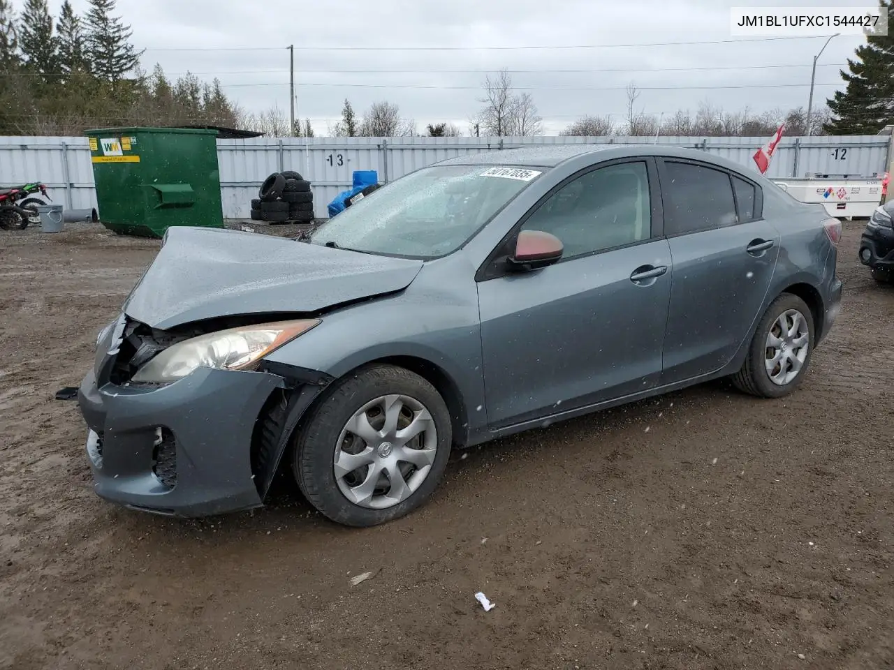 2012 Mazda 3 I VIN: JM1BL1UFXC1544427 Lot: 50167035