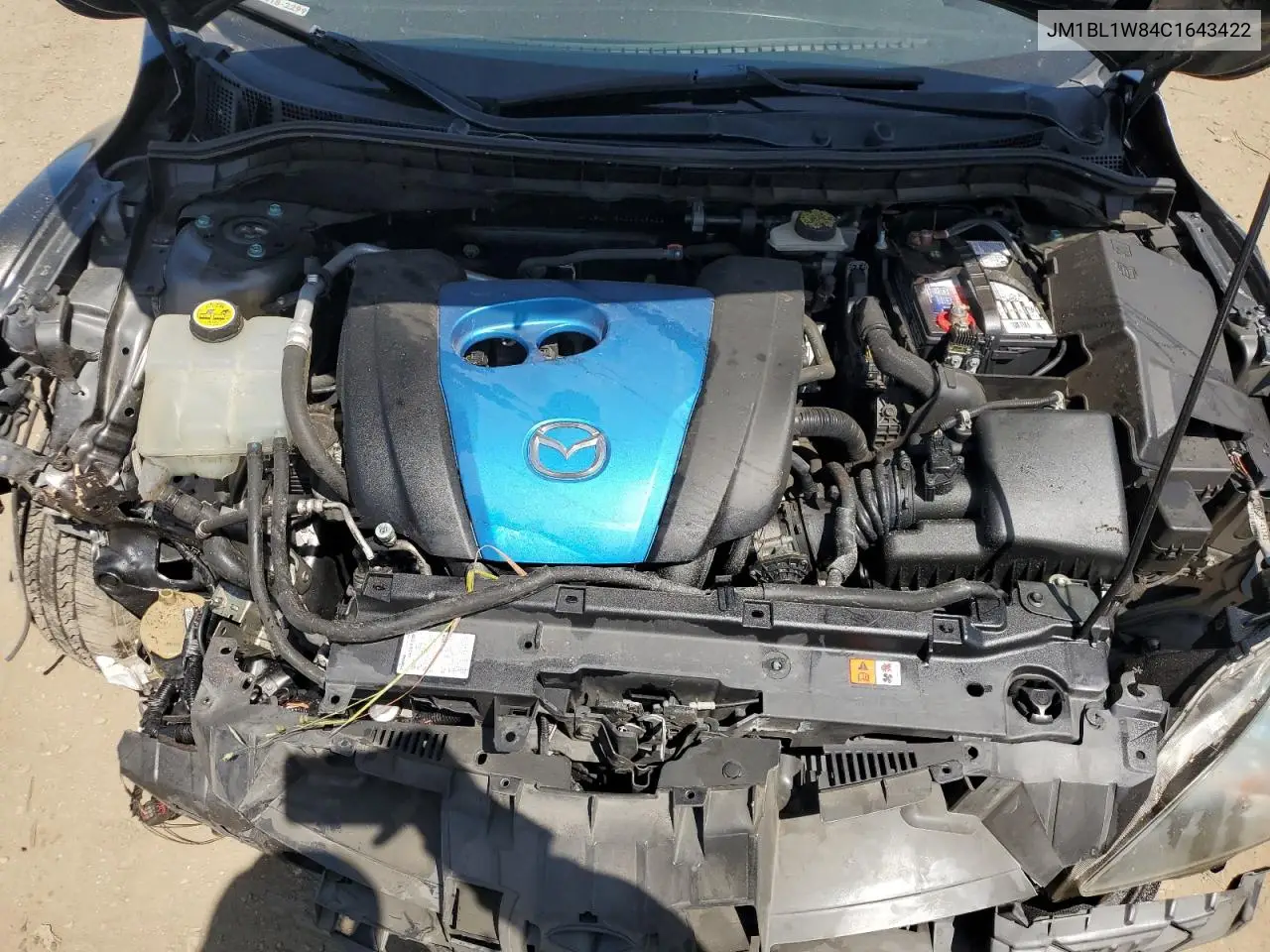 2012 Mazda 3 I VIN: JM1BL1W84C1643422 Lot: 53557245