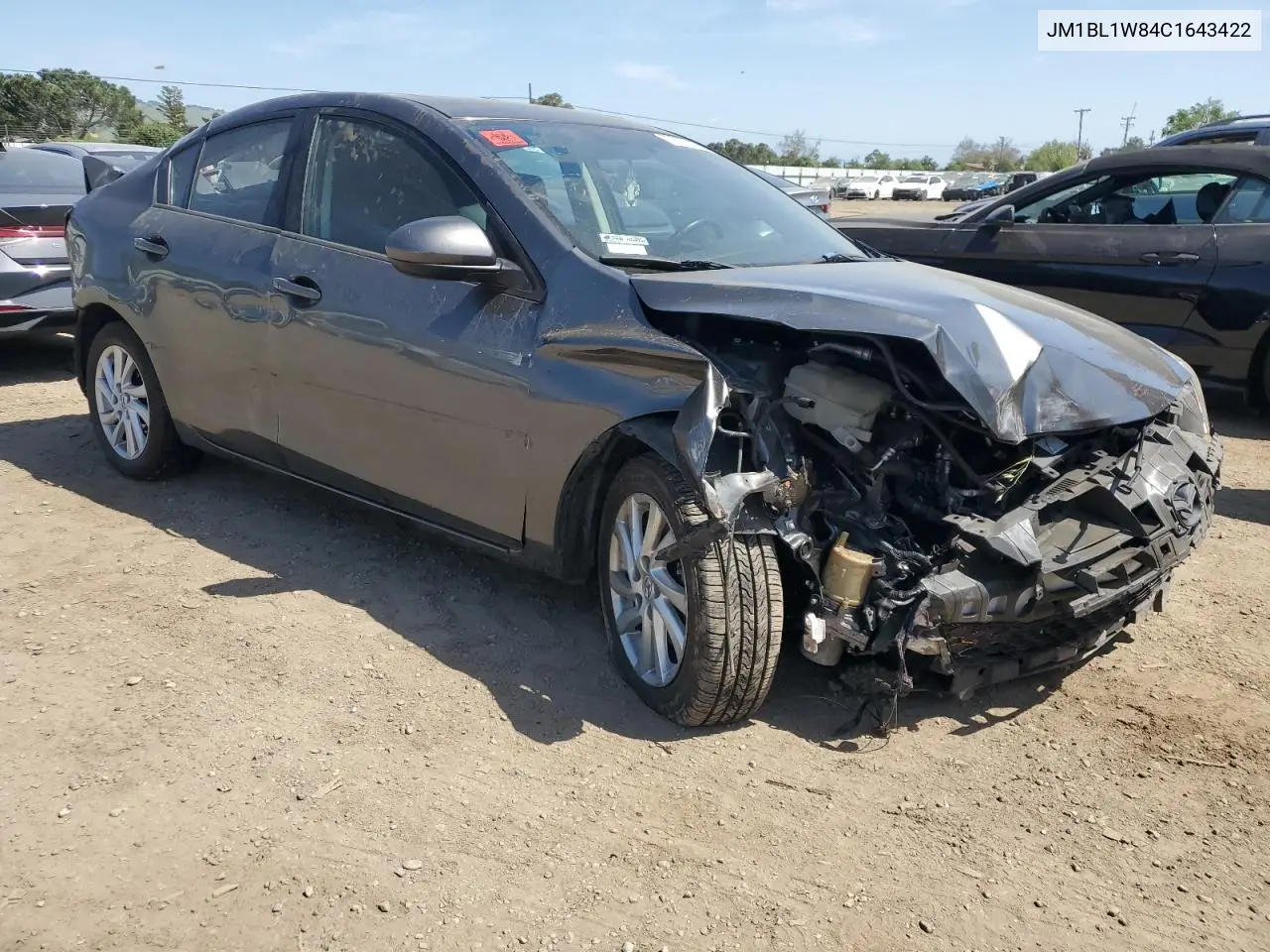 2012 Mazda 3 I VIN: JM1BL1W84C1643422 Lot: 53557245