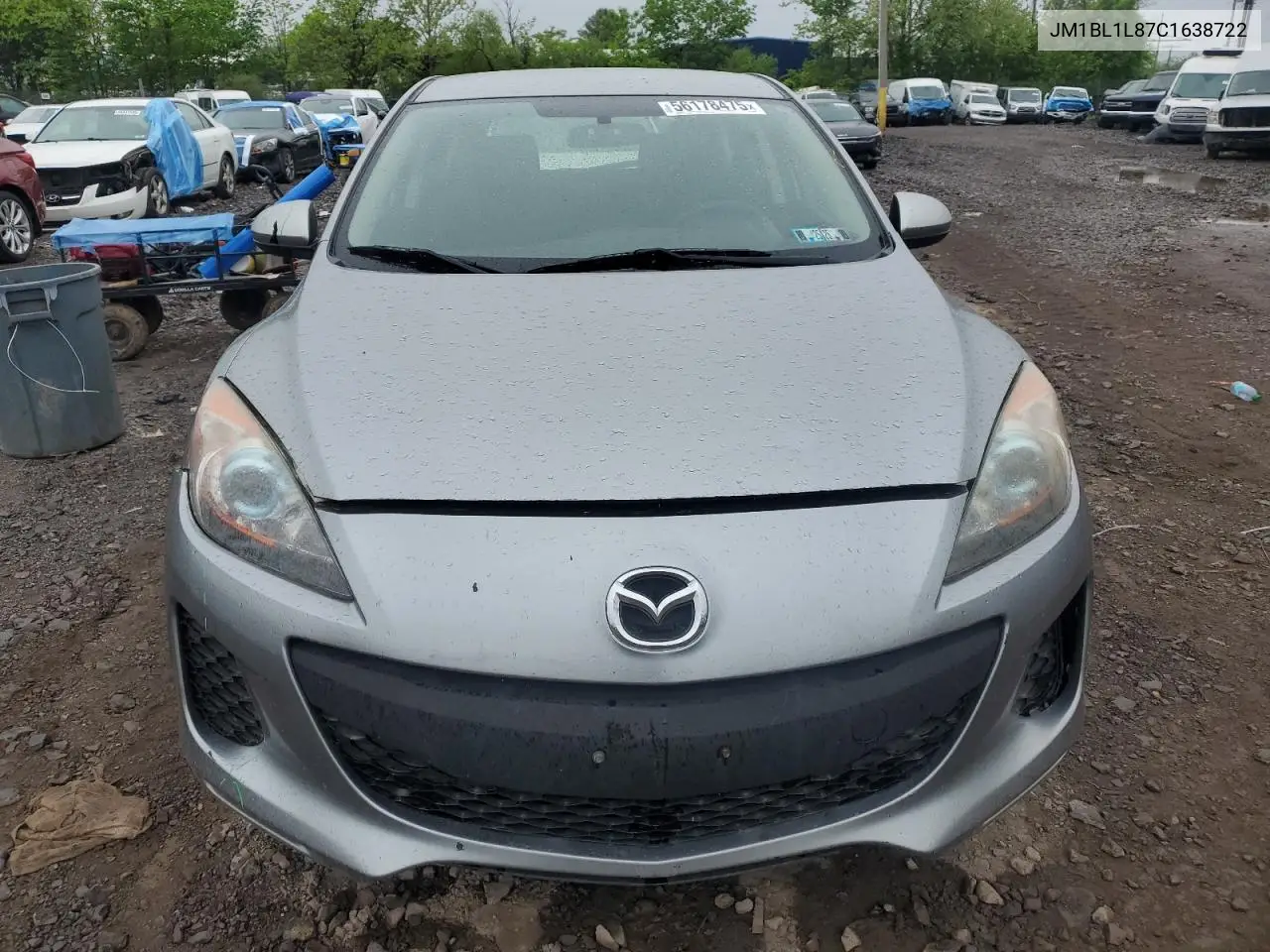 2012 Mazda 3 I VIN: JM1BL1L87C1638722 Lot: 56178475