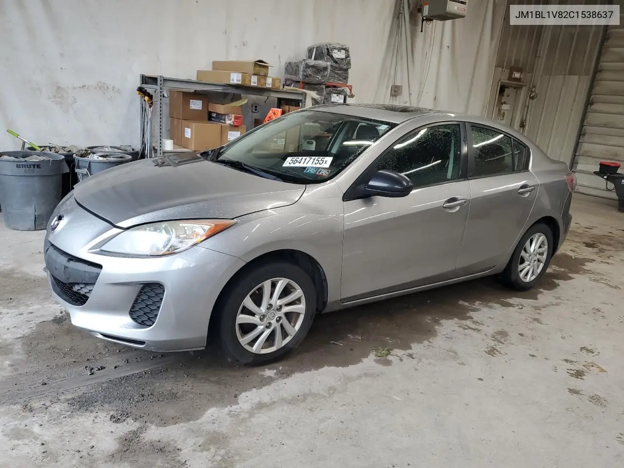 2012 Mazda 3 I VIN: JM1BL1V82C1538637 Lot: 56417155
