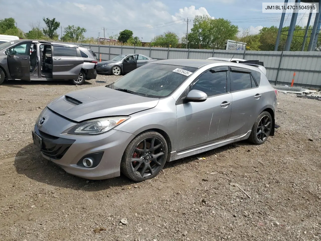 2012 Mazda Speed 3 VIN: JM1BL1L47C1504595 Lot: 56526435