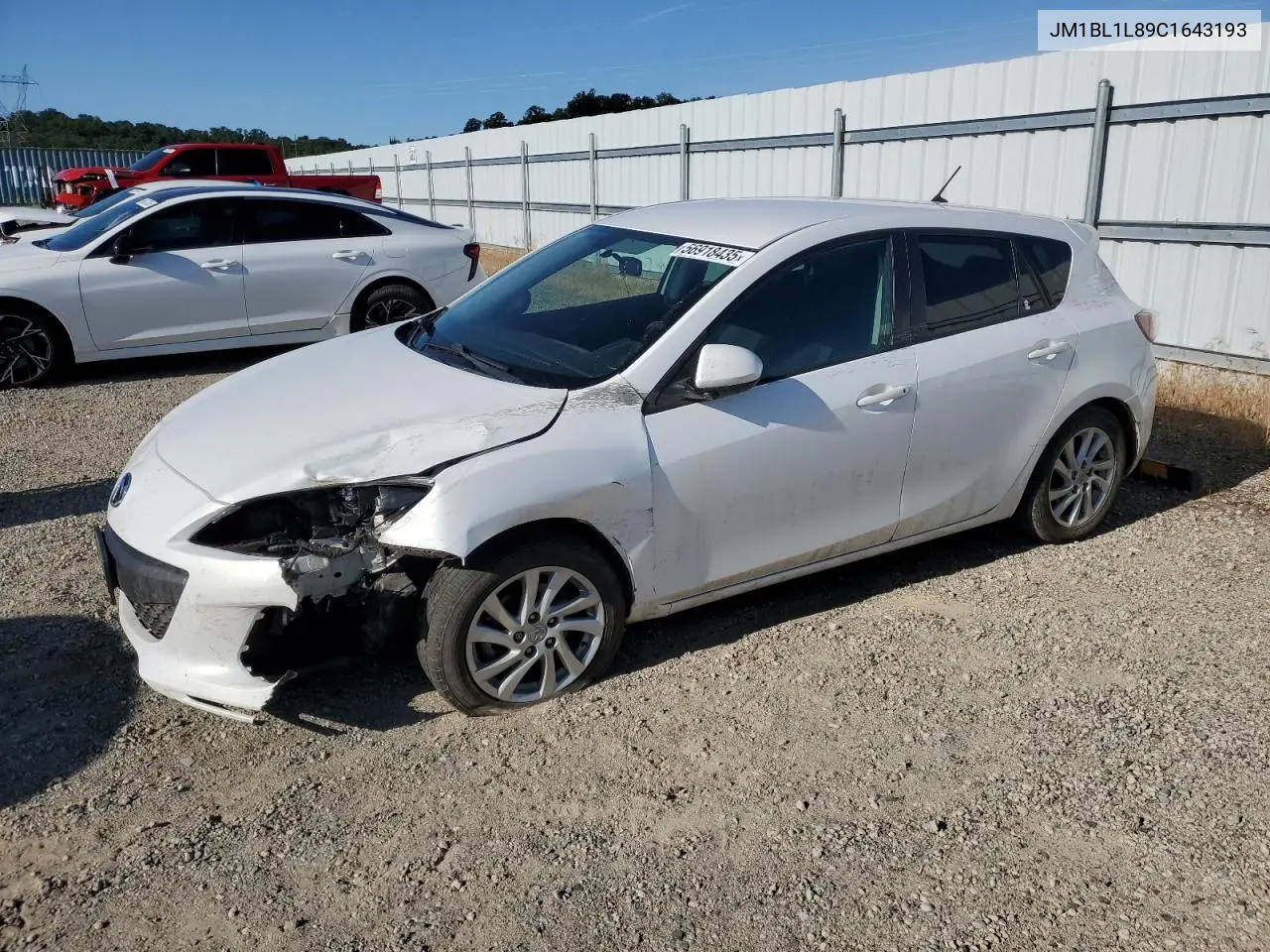 2012 Mazda 3 I VIN: JM1BL1L89C1643193 Lot: 56918435
