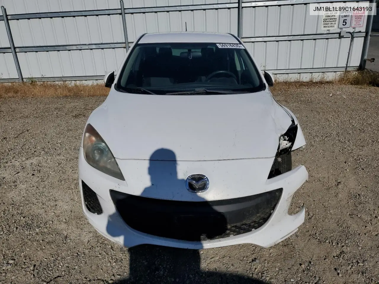 2012 Mazda 3 I VIN: JM1BL1L89C1643193 Lot: 56918435