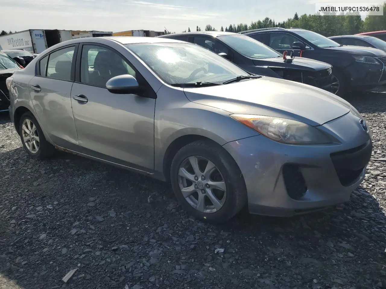 2012 Mazda 3 I VIN: JM1BL1UF9C1536478 Lot: 61209785