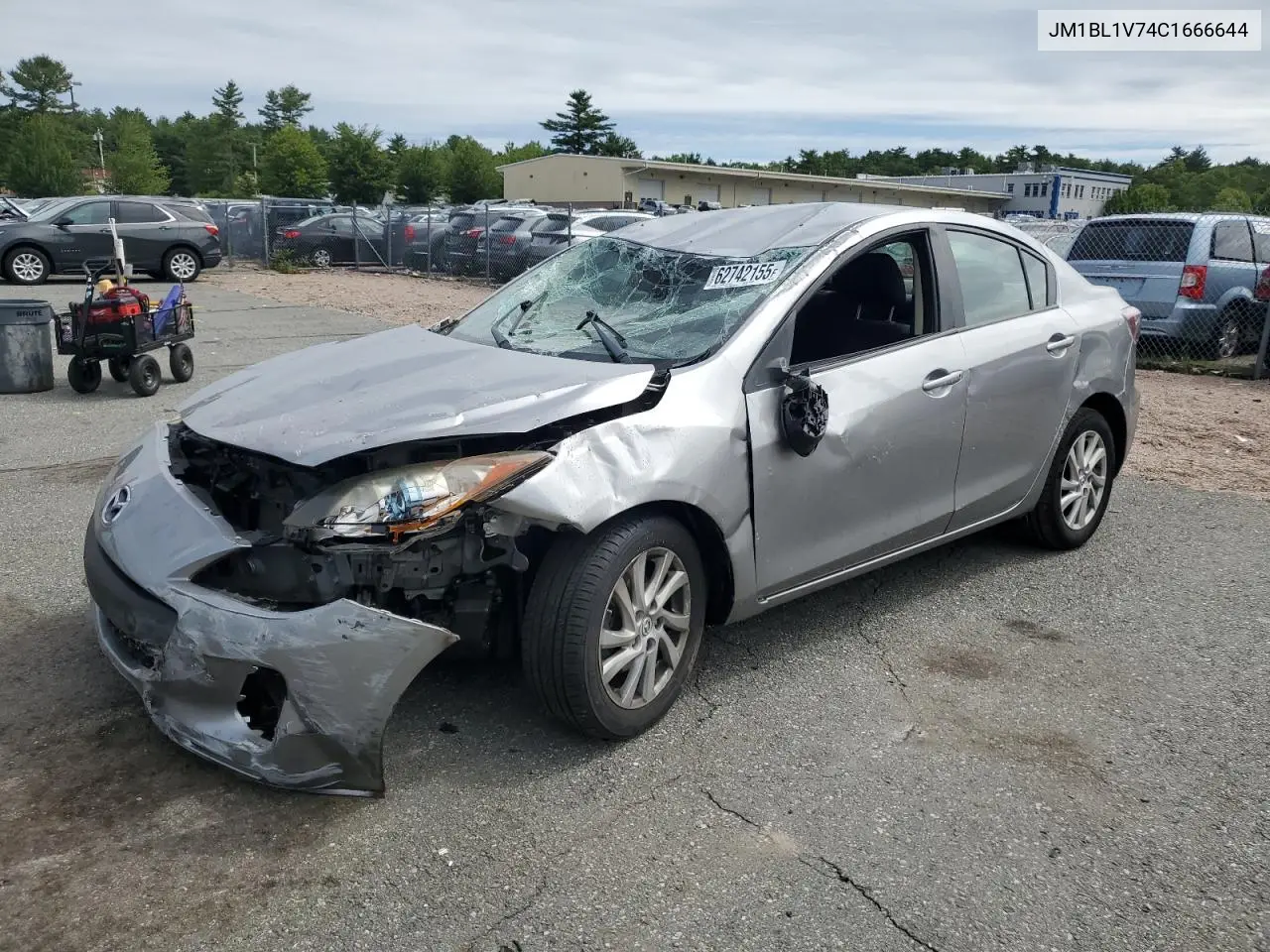 2012 Mazda 3 I VIN: JM1BL1V74C1666644 Lot: 62742155