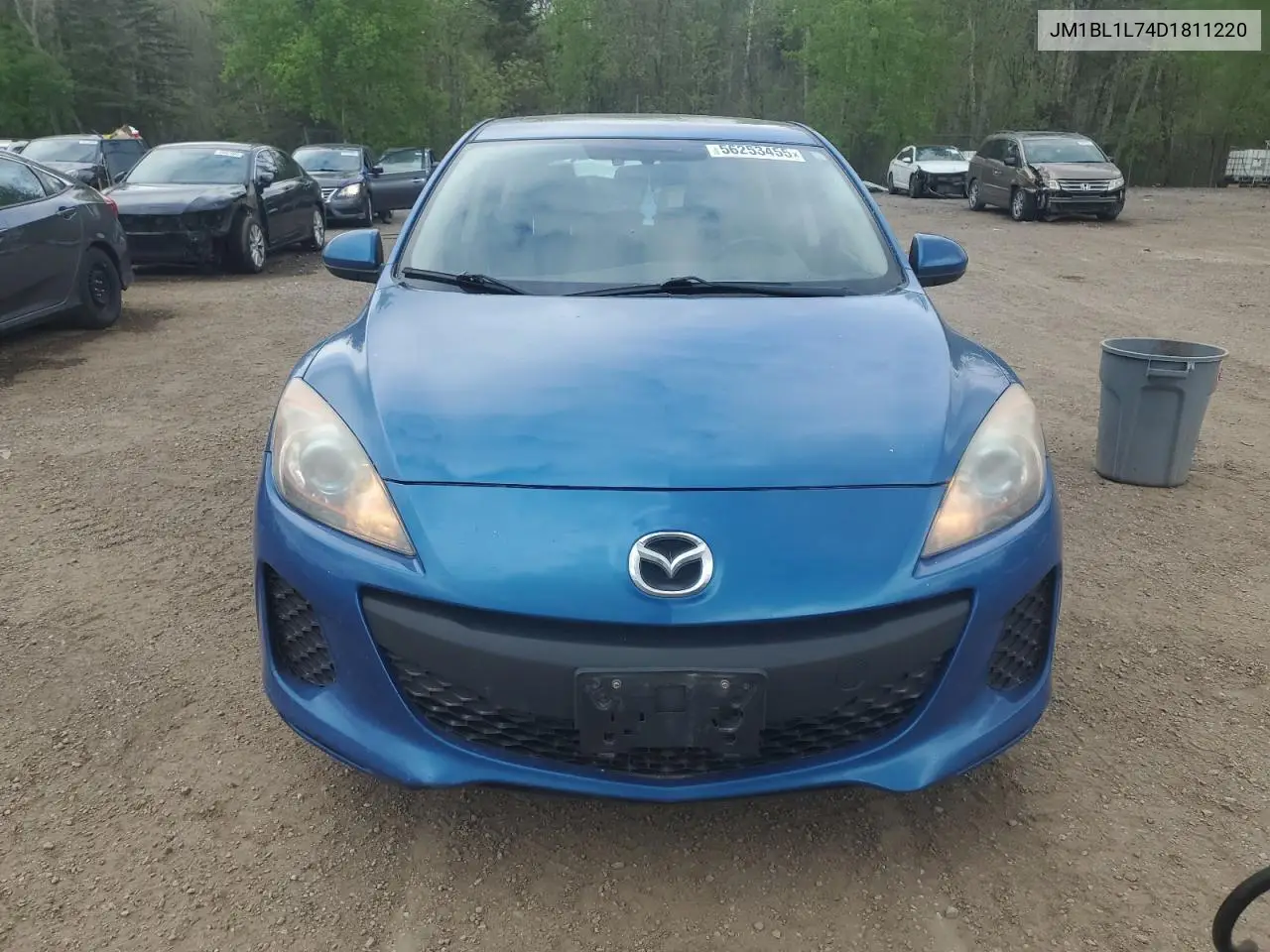 2013 Mazda 3 I VIN: JM1BL1L74D1811220 Lot: 56253455