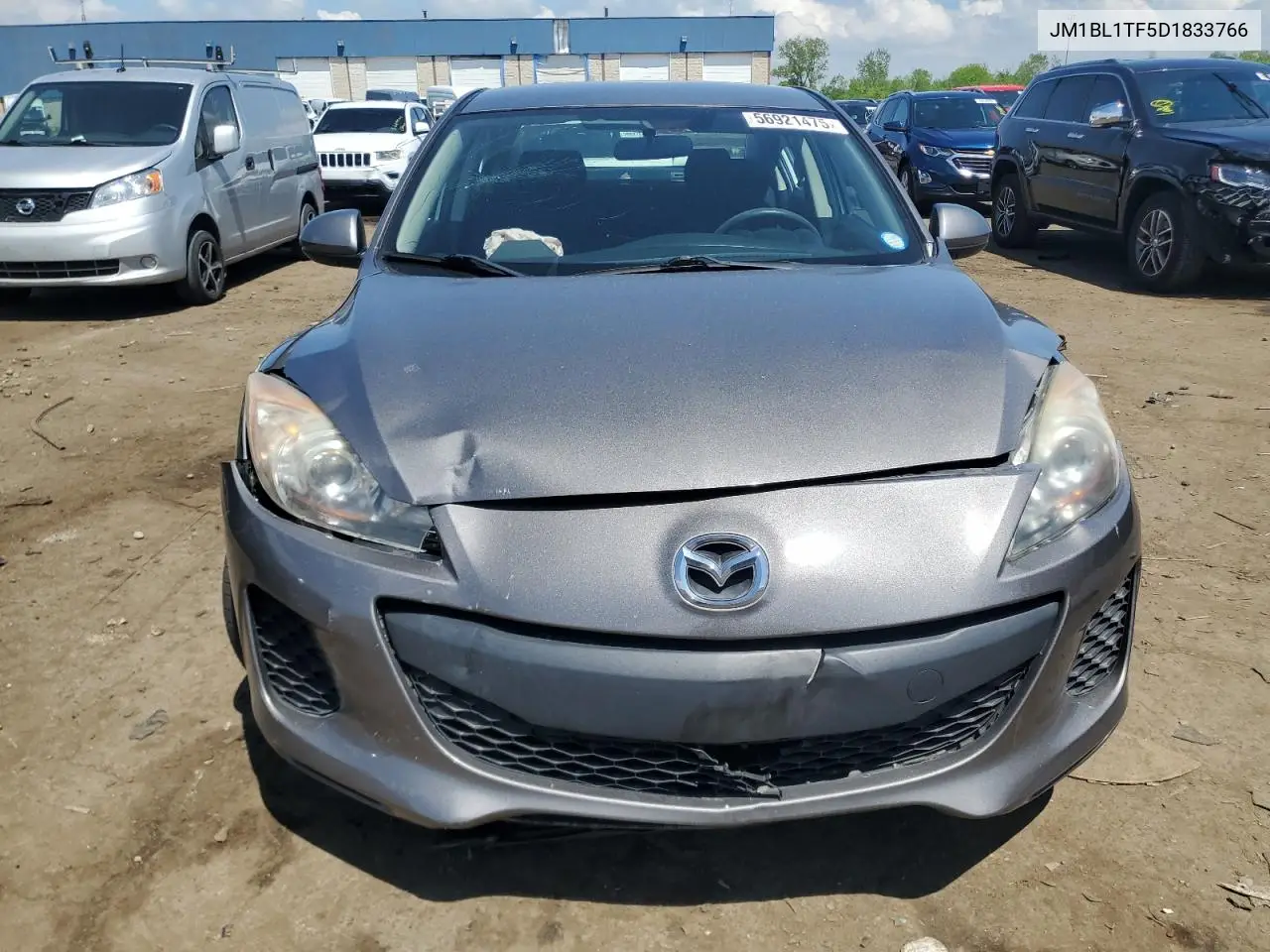 2013 Mazda 3 I VIN: JM1BL1TF5D1833766 Lot: 56921475
