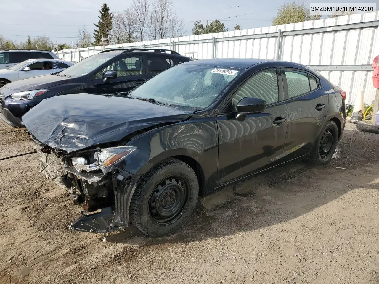 2015 Mazda 3 Sport VIN: 3MZBM1U71FM142001 Lot: 55108055