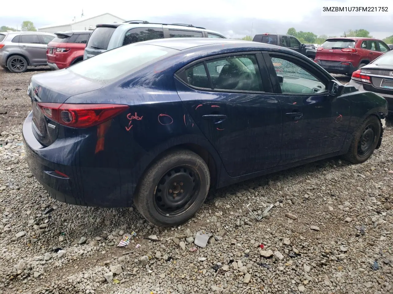 2015 Mazda 3 Sport VIN: 3MZBM1U73FM221752 Lot: 56552005