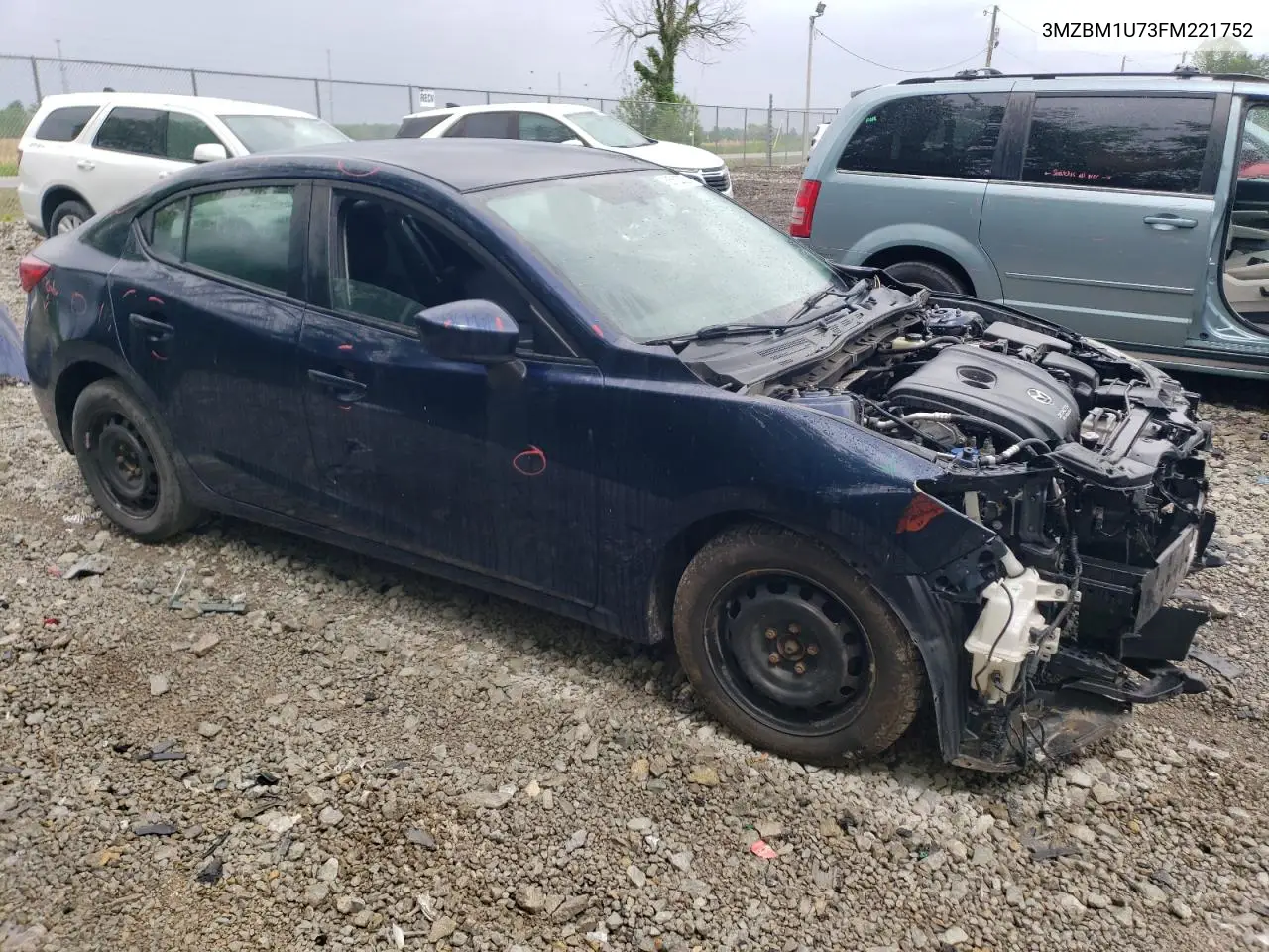 2015 Mazda 3 Sport VIN: 3MZBM1U73FM221752 Lot: 56552005