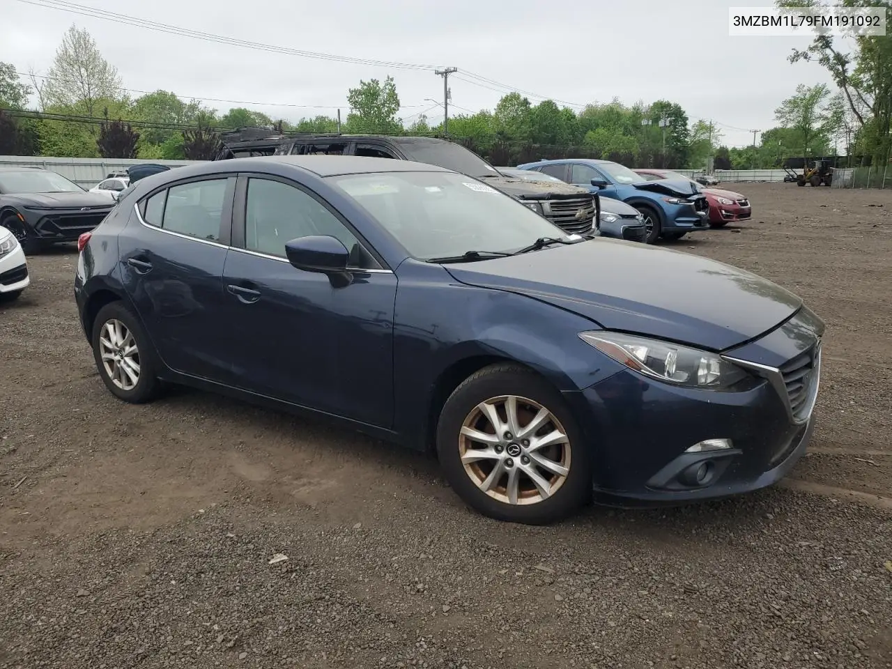 2015 Mazda 3 Touring VIN: 3MZBM1L79FM191092 Lot: 56698985