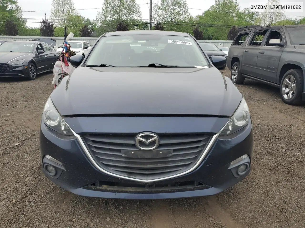 2015 Mazda 3 Touring VIN: 3MZBM1L79FM191092 Lot: 56698985