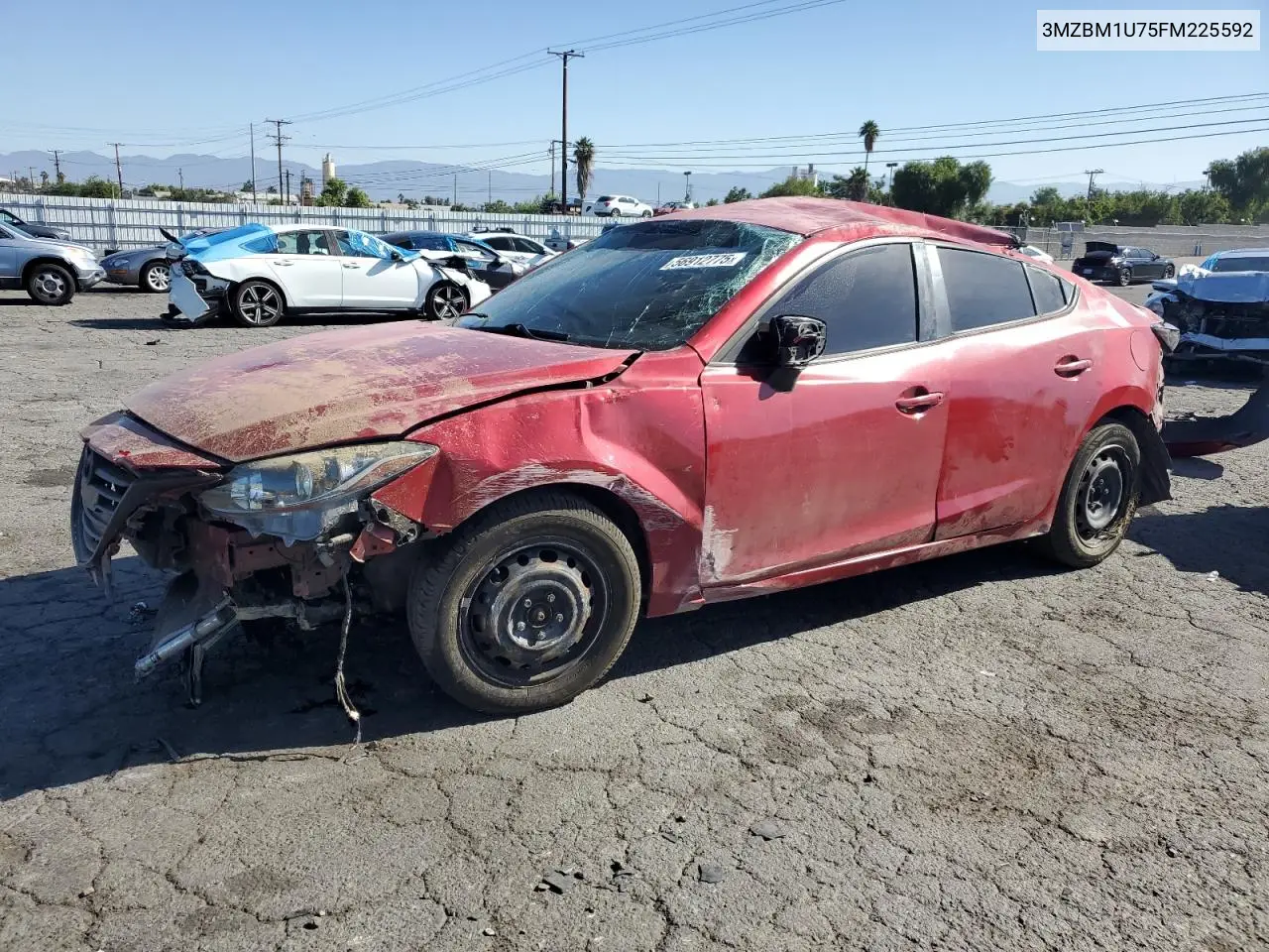2015 Mazda 3 Sport VIN: 3MZBM1U75FM225592 Lot: 56912775