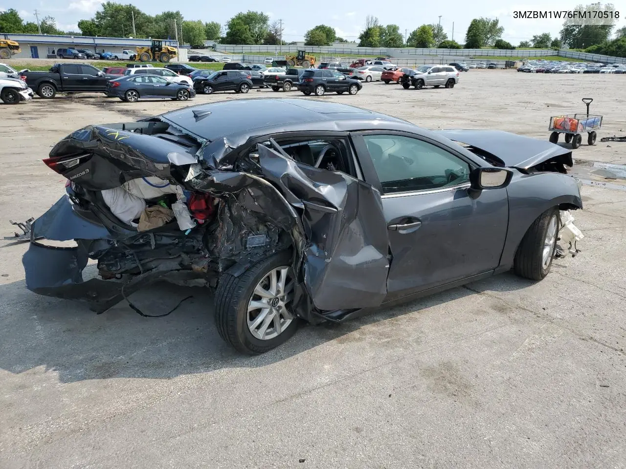 2015 Mazda 3 Grand Touring VIN: 3MZBM1W76FM170518 Lot: 59059415