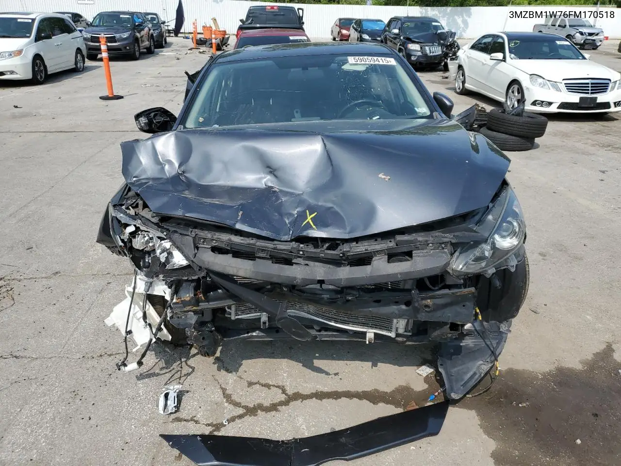 2015 Mazda 3 Grand Touring VIN: 3MZBM1W76FM170518 Lot: 59059415