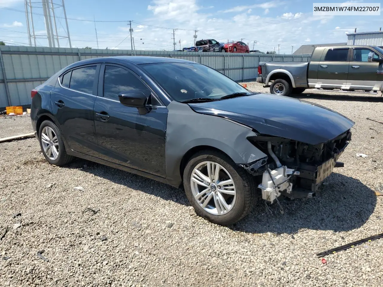 2015 Mazda 3 Grand Touring VIN: 3MZBM1W74FM227007 Lot: 62670375