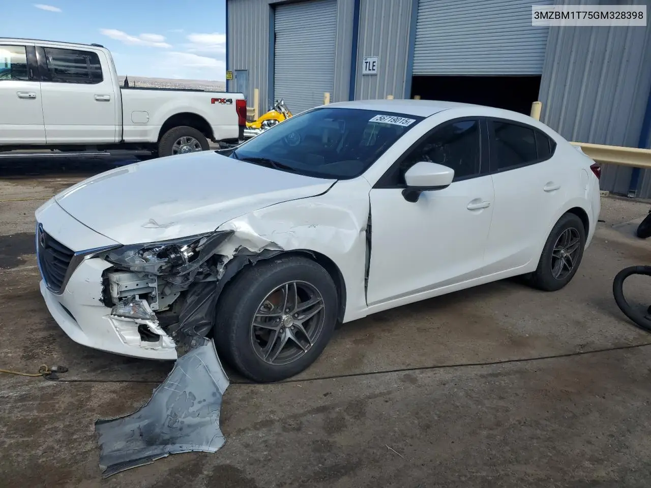 2016 Mazda 3 Sport VIN: 3MZBM1T75GM328398 Lot: 56719015
