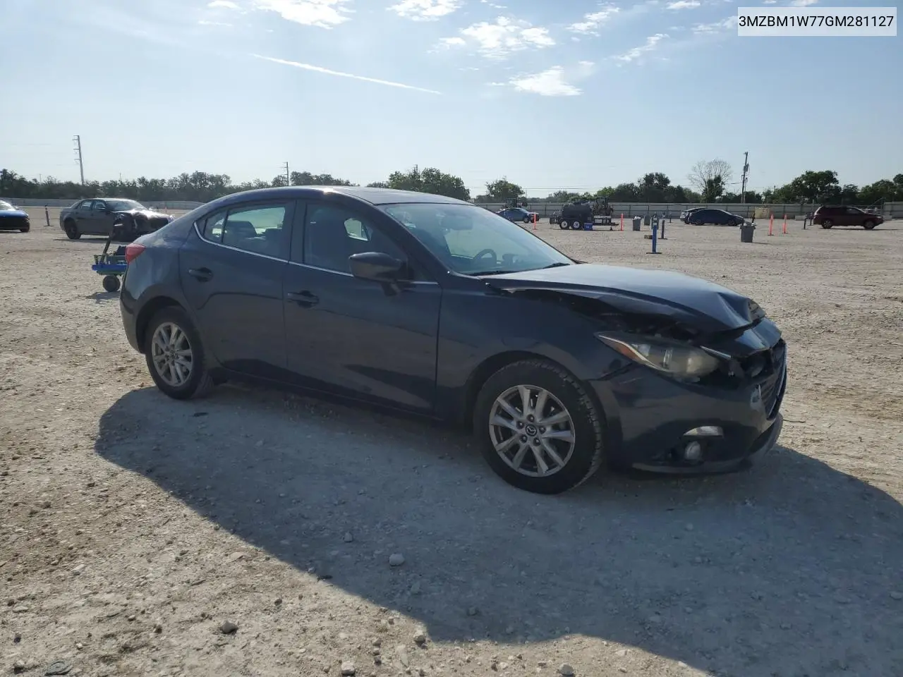 2016 Mazda 3 Touring VIN: 3MZBM1W77GM281127 Lot: 56937035