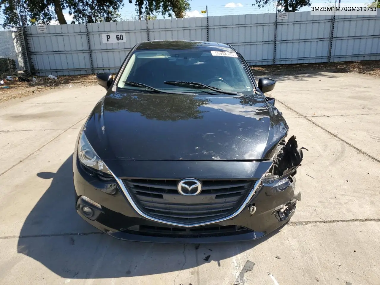 2016 Mazda 3 Touring VIN: 3MZBM1M70GM319753 Lot: 56988145