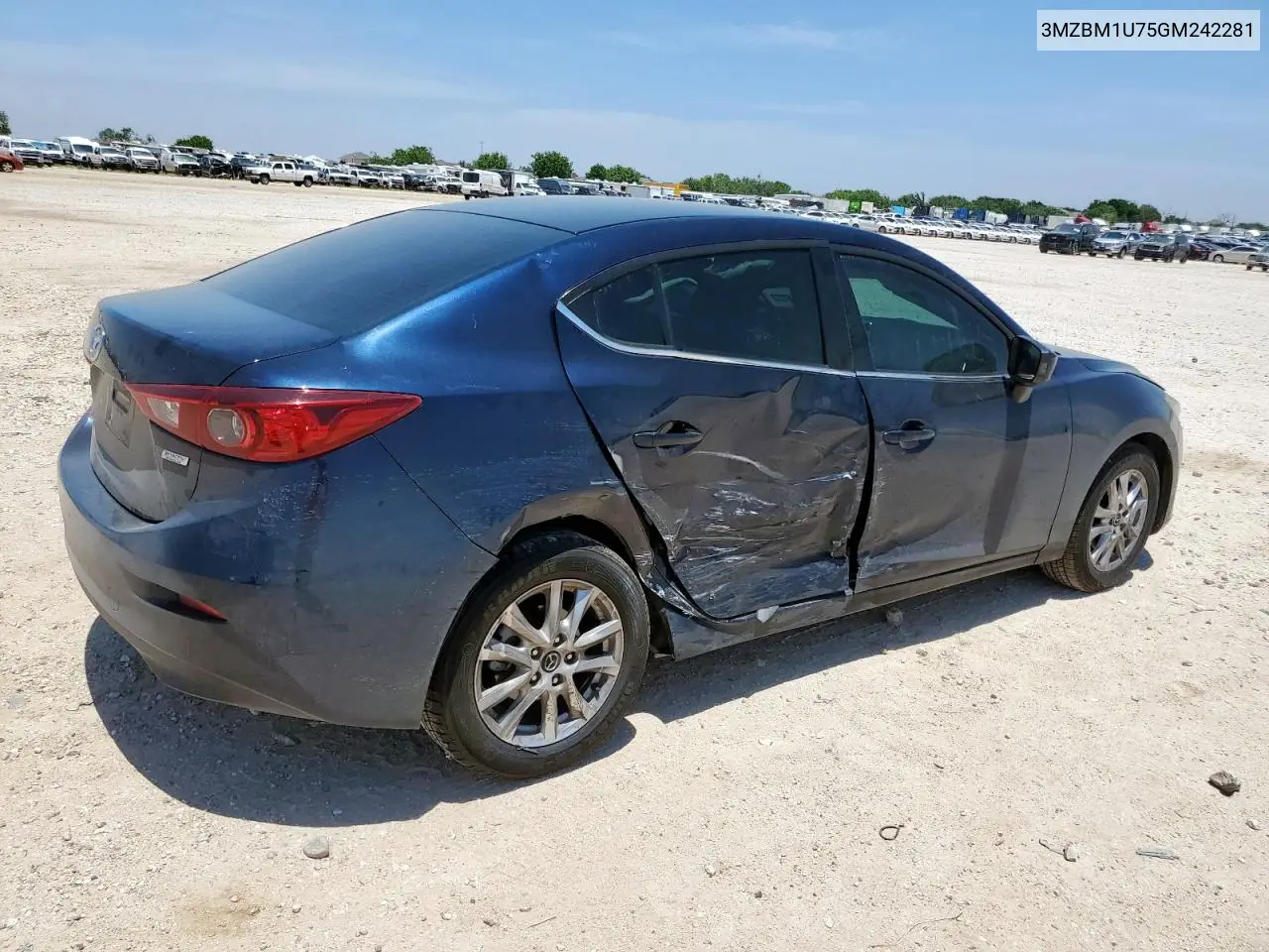 2016 Mazda 3 Sport VIN: 3MZBM1U75GM242281 Lot: 57139135