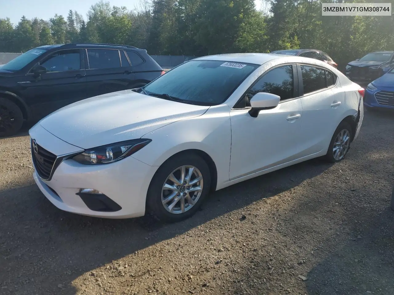 2016 Mazda 3 Touring VIN: 3MZBM1V71GM308744 Lot: 62653235