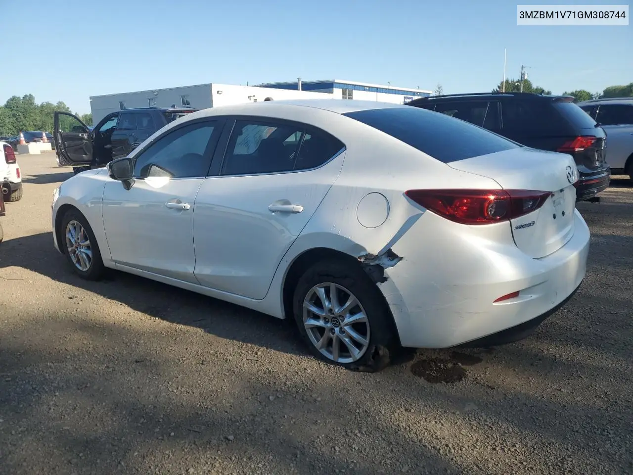 2016 Mazda 3 Touring VIN: 3MZBM1V71GM308744 Lot: 62653235