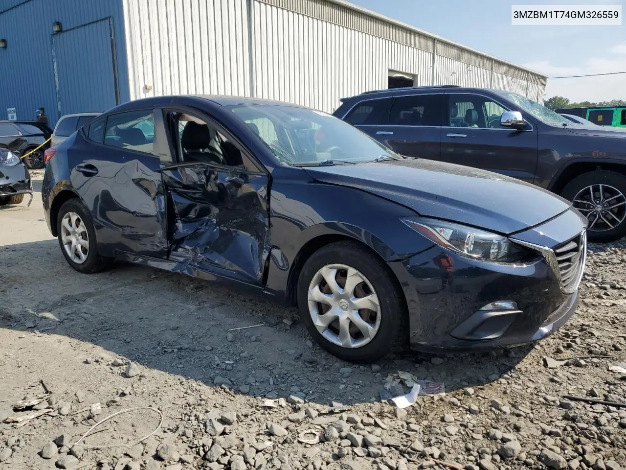 2016 Mazda 3 Sport VIN: 3MZBM1T74GM326559 Lot: 62702085