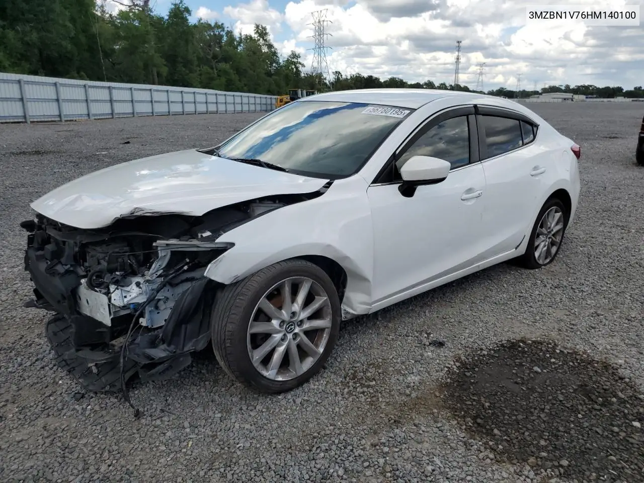 2017 Mazda 3 Touring VIN: 3MZBN1V76HM140100 Lot: 56780195