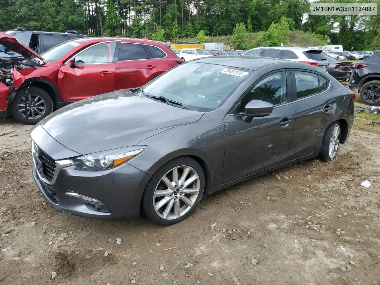 2017 Mazda 3 Grand Touring VIN: JM1BN1W35H1134087 Lot: 58492885