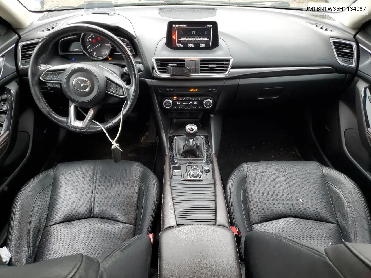 2017 Mazda 3 Grand Touring VIN: JM1BN1W35H1134087 Lot: 58492885