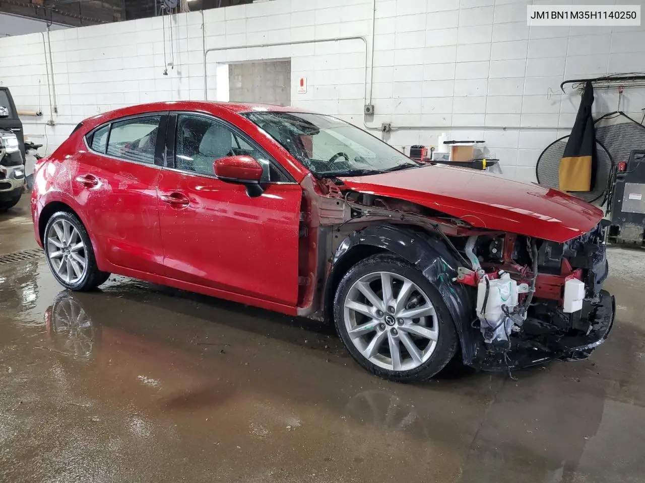 2017 Mazda 3 Grand Touring VIN: JM1BN1M35H1140250 Lot: 62080595