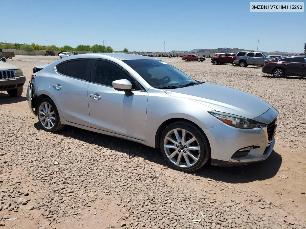 2017 Mazda 3 Touring VIN: 3MZBN1V70HM115290 Lot: 62718165