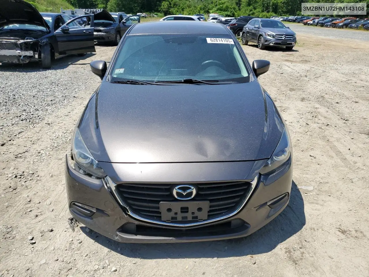 2017 Mazda 3 Sport VIN: 3MZBN1U72HM143108 Lot: 62814105